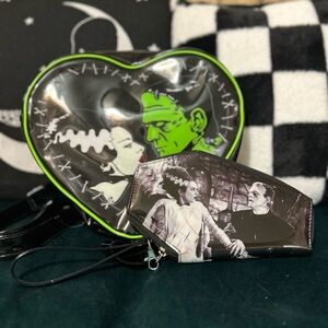 Rock rebel Frankenstein heart backpack